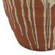 Hino Decorative Vase | Dripping Paint Texture | 13" Brown Ceramic