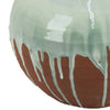 Hino Decorative Vase | 13’’ Dripping Paint Texture | Brown Ceramic BM334905