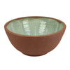 Hino Decorative Bowl | 14" Dripping Paint Texture | Brown Ceramic