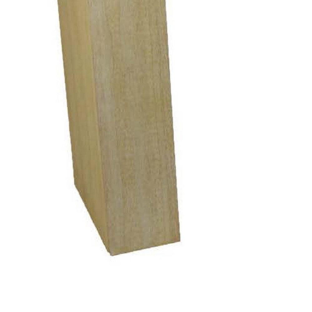 Console Table | Tall C Shaped Design | 63’’ Light Brown Wood Body BM334909