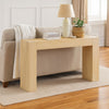 Console Table | Tall C Shaped Design | 63" Light Brown Wood Body