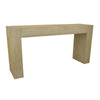 Console Table | Tall C Shaped Design | 63’’ Light Brown Wood Body BM334909