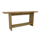 Console Table | Long Rectangular Top | 1 Shelf | 71’’ Light Brown Wood BM334910