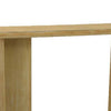 Console Table | Rounded Edge Top | Paneled Legs | XL 63’’ Brown Wood BM334912