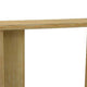 Console Table | Rounded Edge Top | Paneled Legs | XL 63’’ Brown Wood BM334912