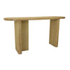 Console Table | Rounded Edge Top | Paneled Legs | XL 63’’ Brown Wood BM334912