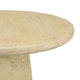 Keki Coffee Table | 24’’ Round | Tapered Off White Resin Body BM334921
