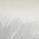 Accent Ottoman | Fur-Like Texture | 21’’ White Fabric Upholstery BM334925