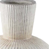 Gany Decorative Vase | Spherical Bottom | 22’’ Weathered White Resin BM334926