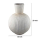 Gany Decorative Vase | Spherical Bottom | 22’’ Weathered White Resin BM334926