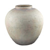Kilu Decorative Vase | Rugged Texture | 19" Metallic Gray Resin