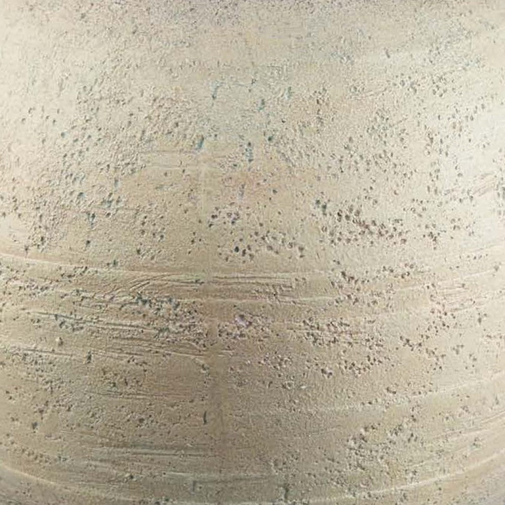 Kilu Decorative Vase | Rugged Texture | 14’’ Metallic Gray Resin BM334936