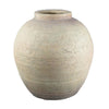 Kilu Decorative Vase | Rugged Texture | 14" Metallic Gray Resin