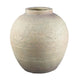Kilu Decorative Vase | Rugged Texture | 14" Metallic Gray Resin