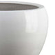 Womy Wide Decorative Planters Set of 2 | Glossy White Ceramic 14 20’’ BM334942