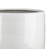 Womy Tall Decorative Planters Set of 2 | Glossy White Ceramic 18 30’’ BM334943