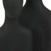 Nito Decorative Figurine | 2 Bust Silhouettes | 17’’ Black Resin Body