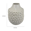 Nian Accent Vase | Off White Ceramic Raised Dimple Texture | 14’’ BM334948