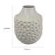 Nian Accent Vase | Off White Ceramic Raised Dimple Texture | 14’’ BM334948