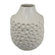 Nian Accent Vase | Off White Ceramic Raised Dimple Texture | 14"