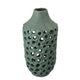 Nian Accent Vase | Green Ceramic | Perforated Rounded Holes | 16’’ BM334951