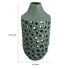 Nian Accent Vase | Green Ceramic | Perforated Rounded Holes | 16’’ BM334951