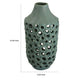 Nian Accent Vase | Green Ceramic | Perforated Rounded Holes | 16’’ BM334951