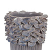 Kiana Decorative Vase | Gray Ceramic Flared Scales Rim Accent | 16’’ BM334956