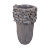 Kiana Decorative Vase | Gray Ceramic Flared Scales Rim Accent | 13’’ BM334957