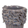 Kiana Decorative Vase | Gray Ceramic Flared Scales Rim Accent | 13’’ BM334957
