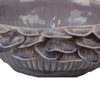 Kiana Decorative Bowl | Gray Ceramic | Flared Scales Rim Accent | 12’’ BM334958