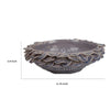 Kiana Decorative Bowl | Gray Ceramic | Flared Scales Rim Accent | 12’’ BM334958