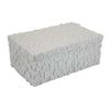 Lissa Decorative Storage Box | Matte White Textured Resin | 13"