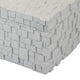 Lissa Decorative Storage Box | Matte White Textured Resin | 13"