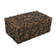 Lissa Decorative Storage Box | Brown Textured Resin Finish | 13"
