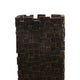 Accent Vase | Dark Bronze Resin | Prominent Geometric Texture | 20’’ BM334986