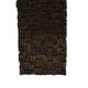 Accent Vase | Dark Bronze Resin | Prominent Geometric Texture | 20’’ BM334986