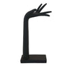 Hand Sculpture Accent Figurine | Contemporary Black Resin | 17’’ BM334995