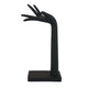 Hand Sculpture Accent Figurine | Contemporary Black Resin | 17"