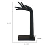 Hand Sculpture Accent Figurine | Contemporary Black Resin | 17’’ BM334995