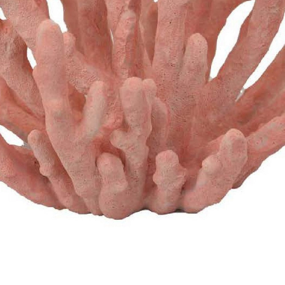 Lyla Coral Tabletop Decor | Branching Design Pink Resin | 13’’