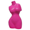 Female Torso Tabletop Decor | Bright Pink Resin Sculptural Bust 16"