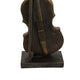 Violin Tabletop Decor | Dark Bronze Resin | Rectangular Base | 18’’ BM335004