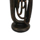 Trumpet Tabletop Decor | Dark Bronze Resin | Round Base | 15’’ BM335005