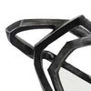 Abstract Decorative Tabletop Sculpture | Gray Resin Geometric | 17’’ BM335006
