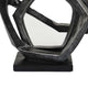 Abstract Decorative Tabletop Sculpture | Gray Resin Geometric | 17’’ BM335006