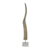 Linaa Decorative Antler Horn | Brown Resin Clear Acrylic Base | 32’’