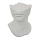 Head Statuette Tabletop Decor | White Resin | Fragmented Bust | 11’’ BM335011
