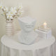 Head Statuette Tabletop Decor | White Resin | Fragmented Bust | 11’’ BM335011