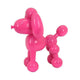 Balloon Dog Accent Decor | Bright Pink Resin | Intricate Details 12"